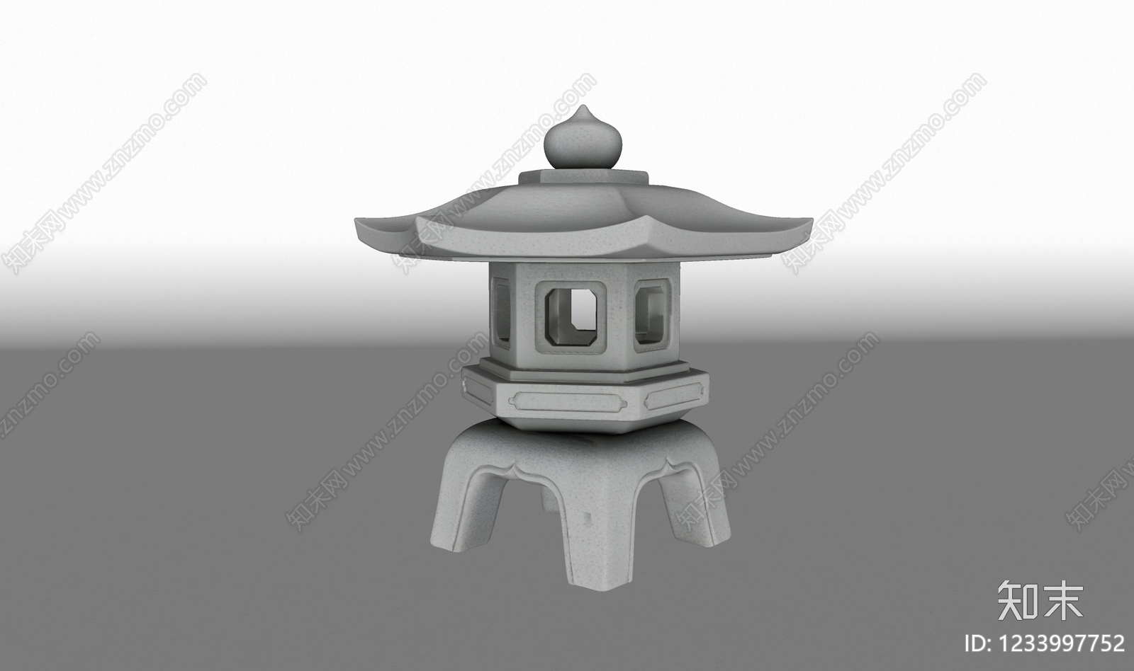 日式其他景观小品SU模型下载【ID:1233997752】