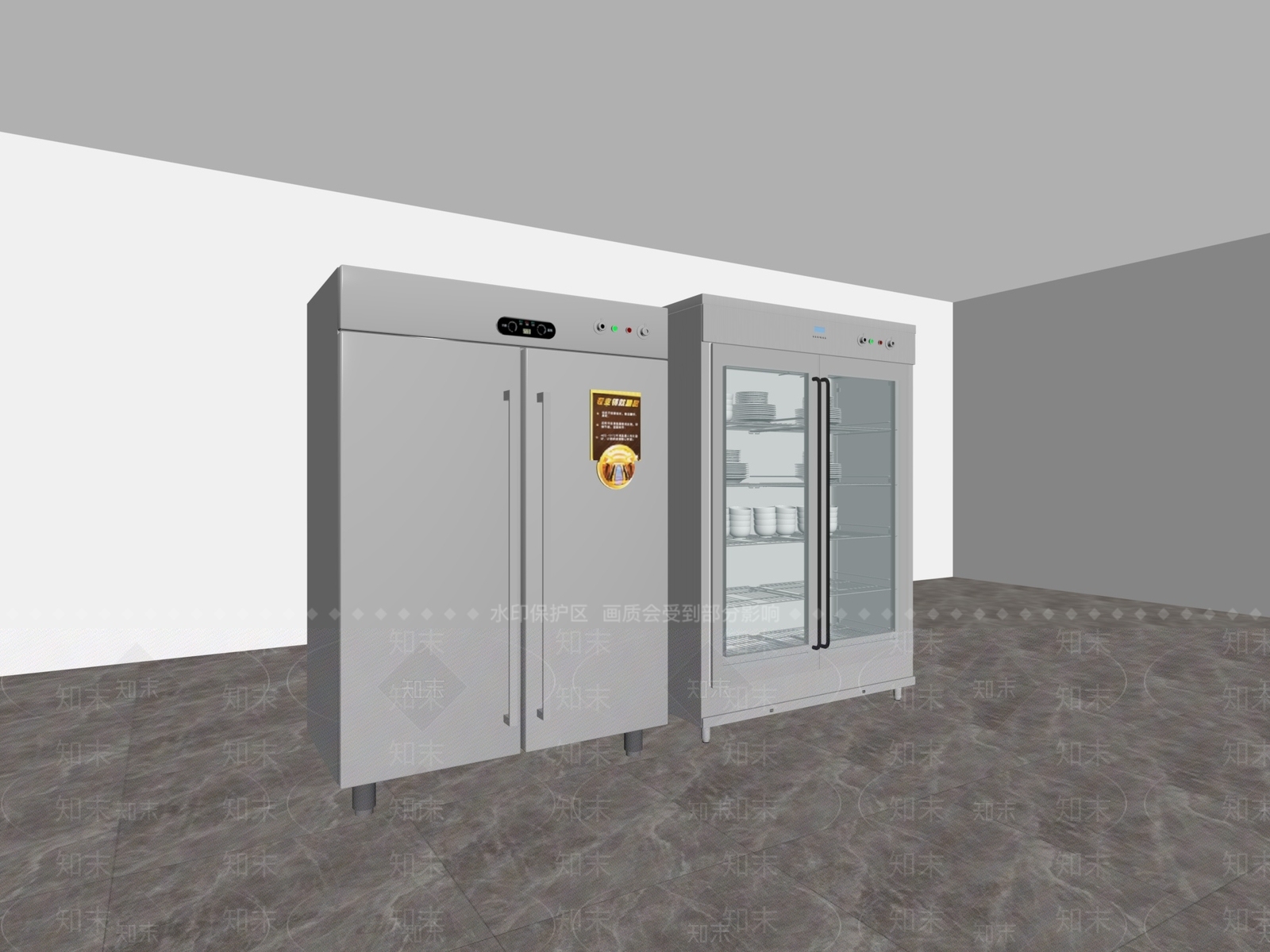 现代厨房用品3D模型下载【ID:1233997865】