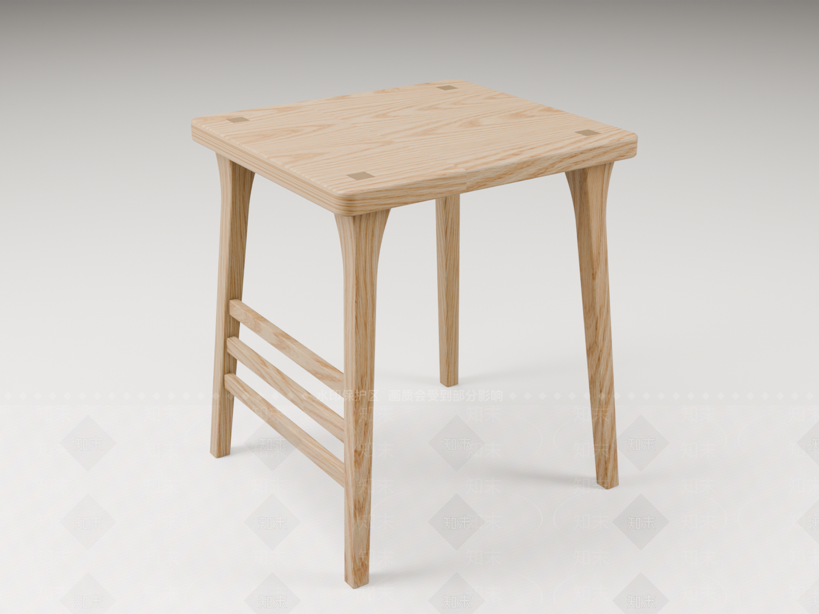 原木风边几3D模型下载【ID:1233998268】