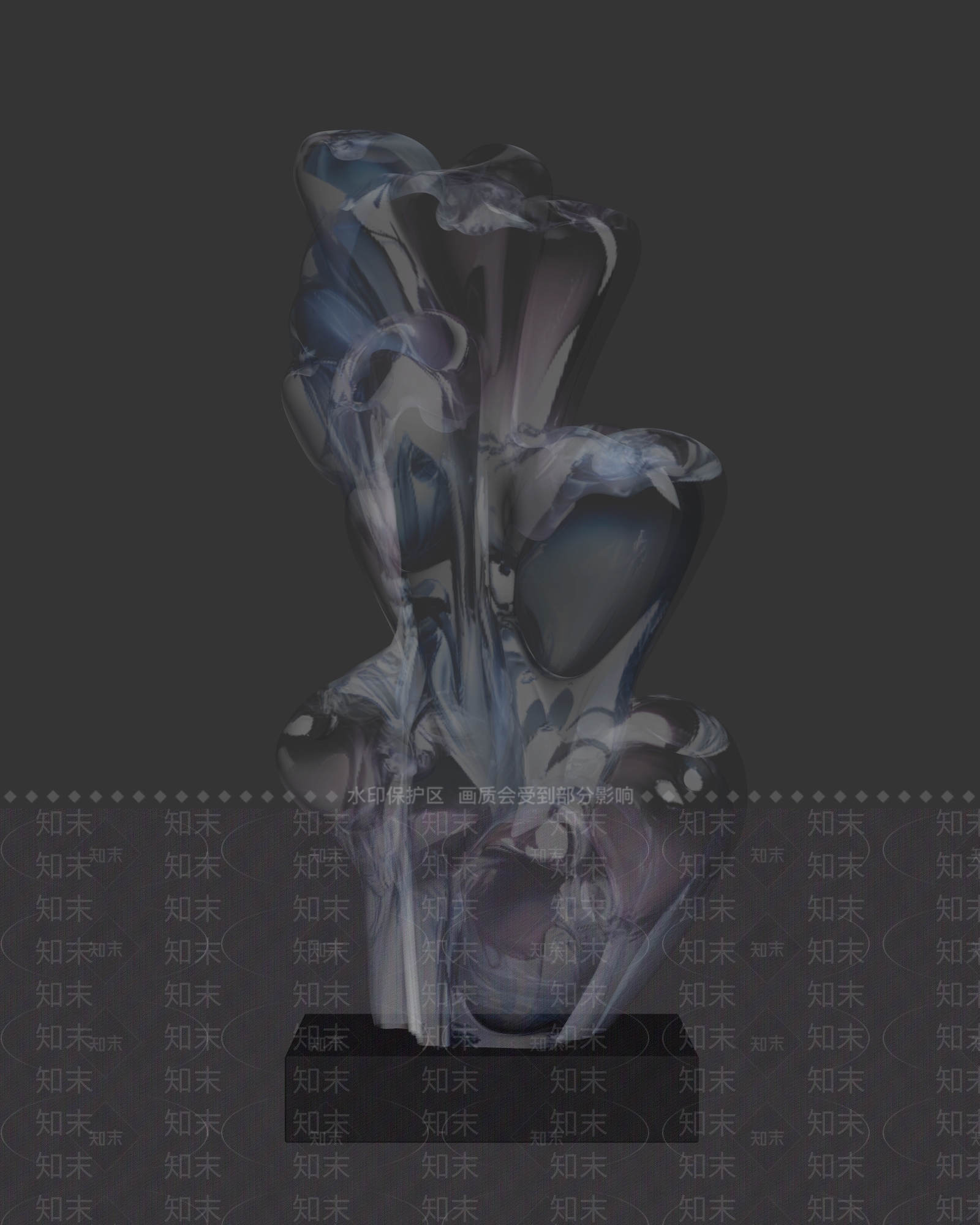 现代雕塑摆件3D模型下载【ID:1234000378】