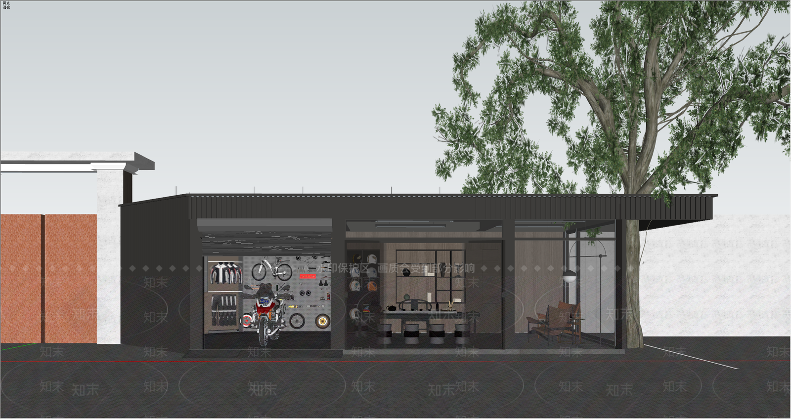 现代小公建SU模型下载【ID:1234000790】