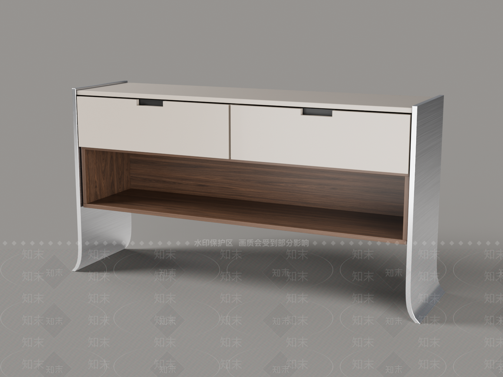 意式极简玄关柜3D模型下载【ID:1234000949】