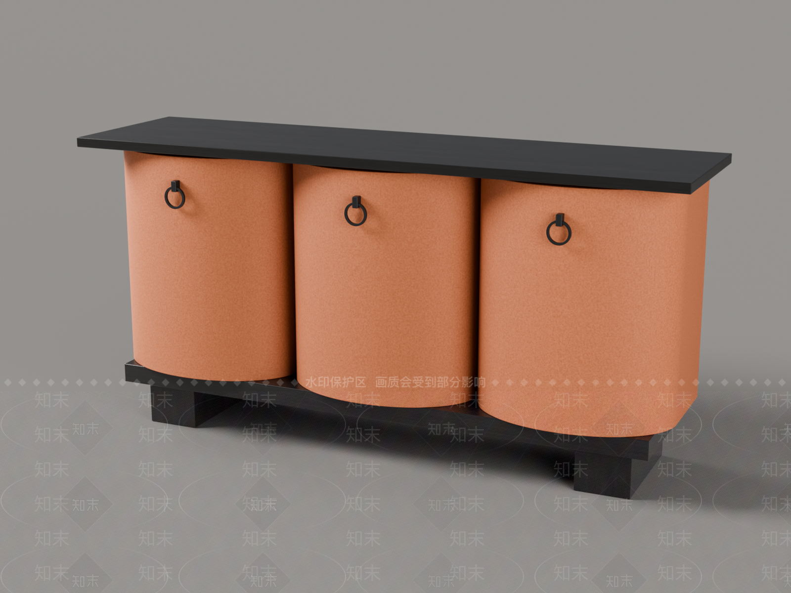 现代简约玄关柜3D模型下载【ID:1234001416】