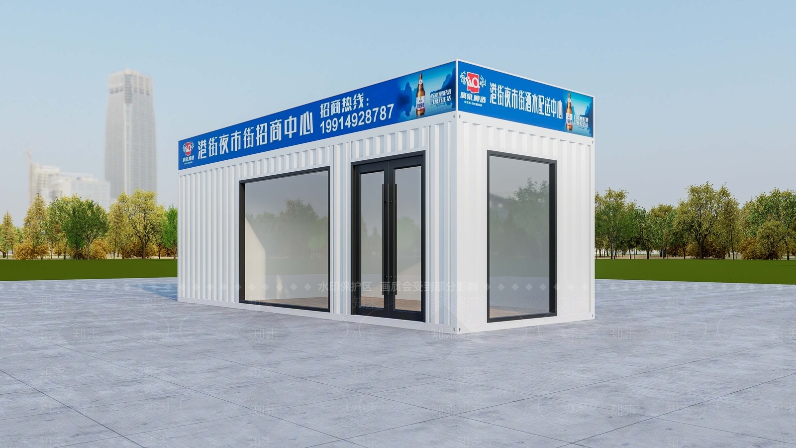 现代其他商业建筑SU模型下载【ID:1234001415】