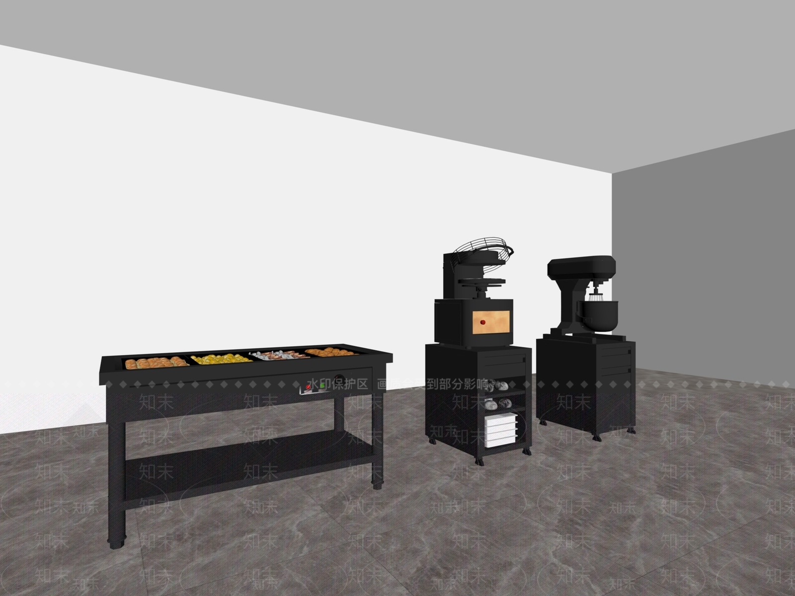 极简厨具3D模型下载【ID:1234002846】