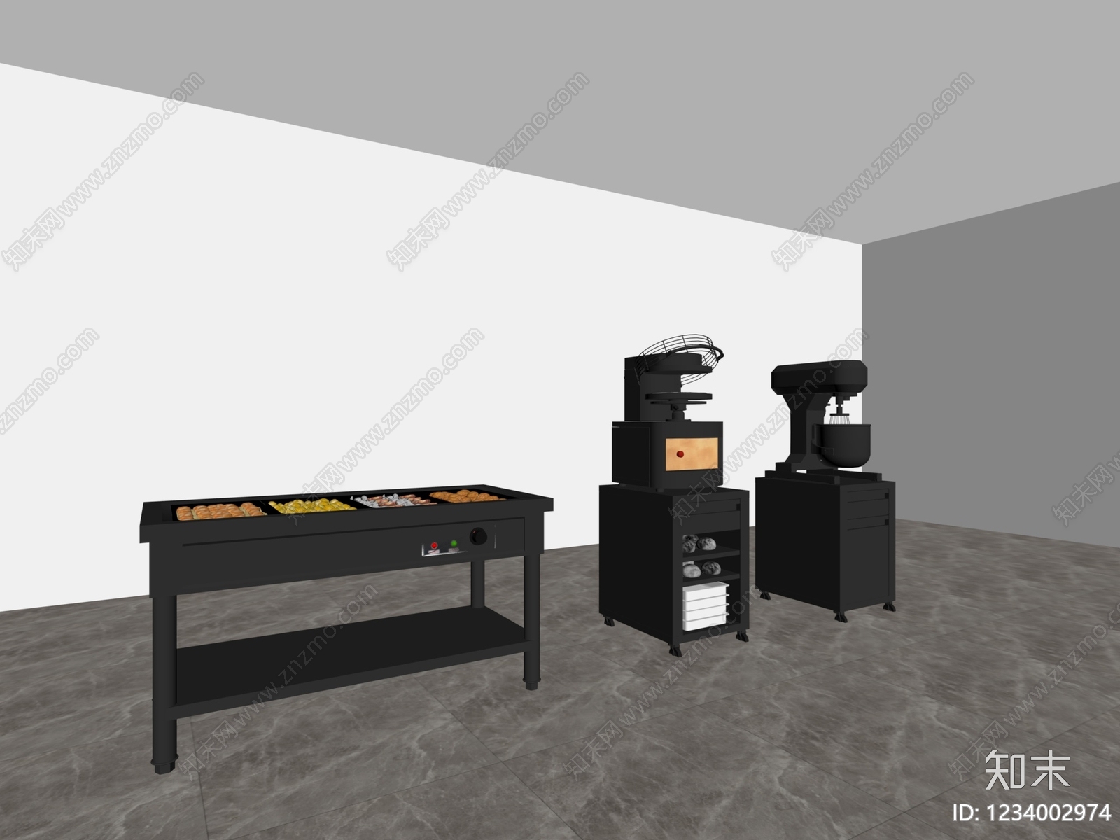 现代厨具SU模型下载【ID:1234002974】