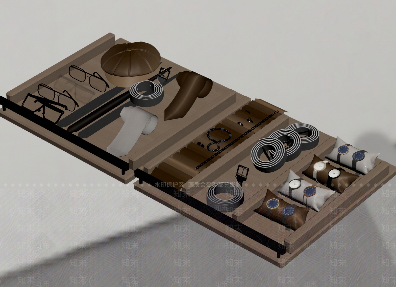 现代简约托盘3D模型下载【ID:1234004553】