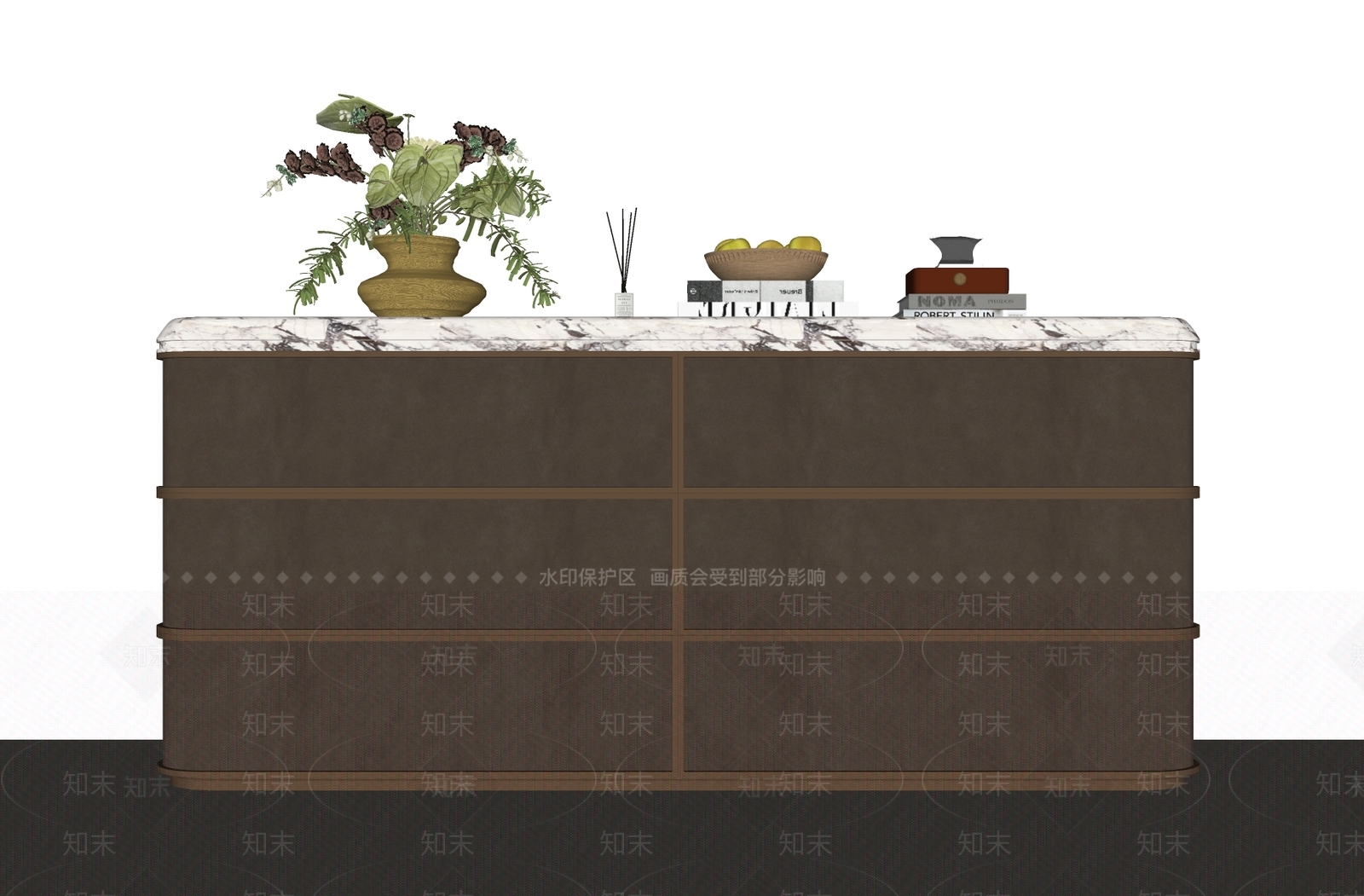 轻奢玄关SU模型下载【ID:1234005046】