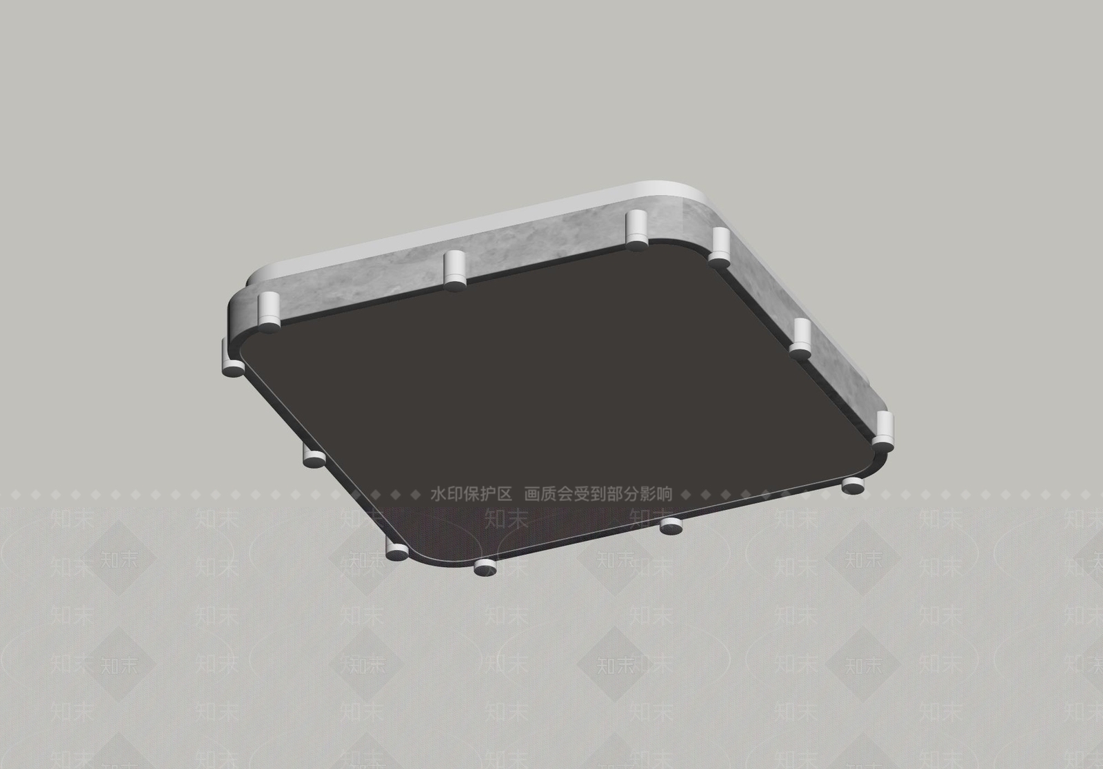 中古风儿童房吸顶灯3D模型下载【ID:1234005276】