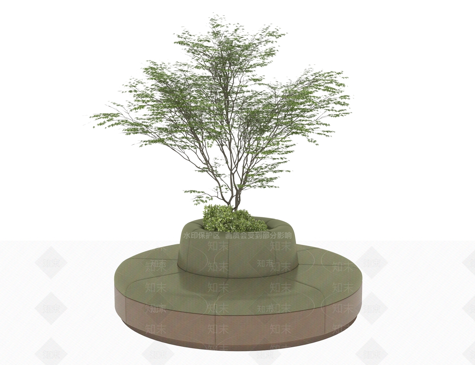 现代简约圆形沙发3D模型下载【ID:1234005468】