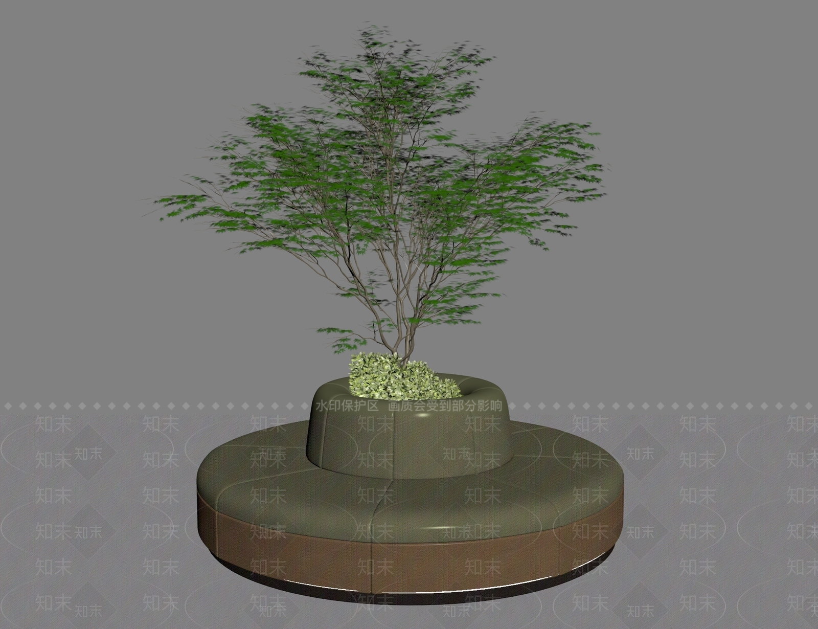 现代简约圆形沙发3D模型下载【ID:1234005468】
