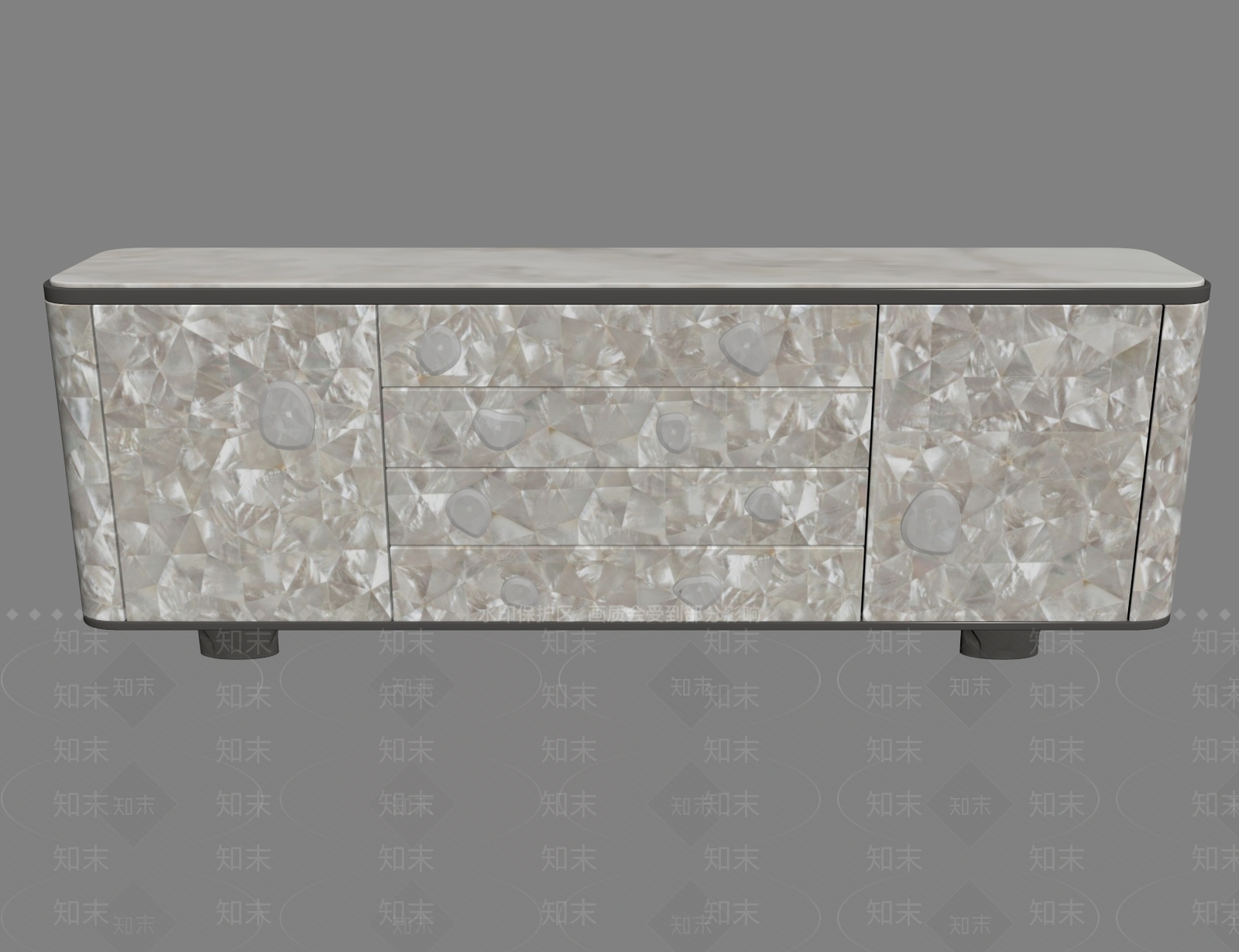 轻奢电视柜3D模型下载【ID:1234006392】