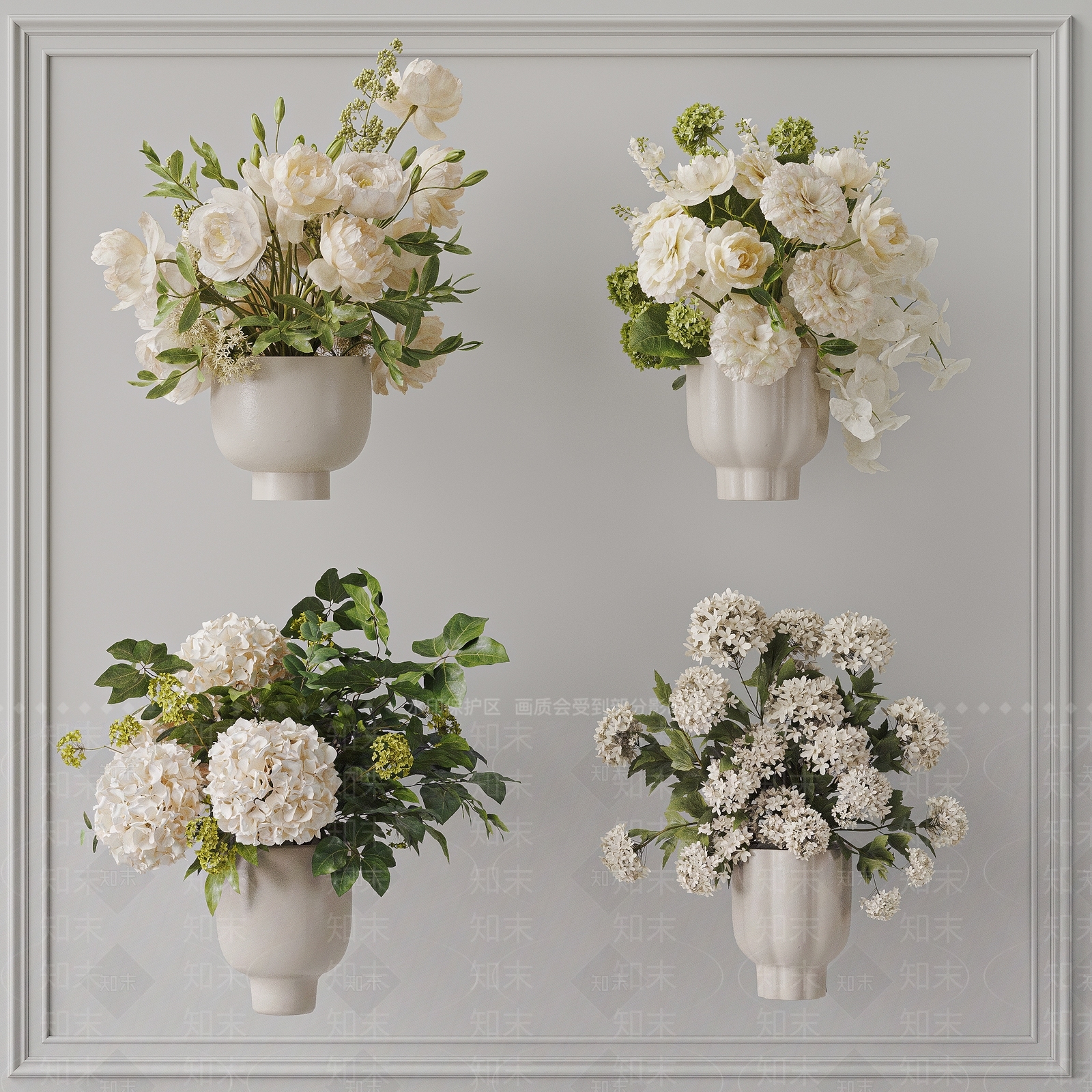 奶油风花瓶3D模型下载【ID:1234009694】