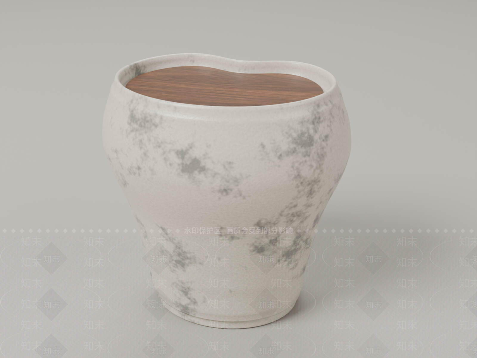 侘寂边几3D模型下载【ID:1234009607】