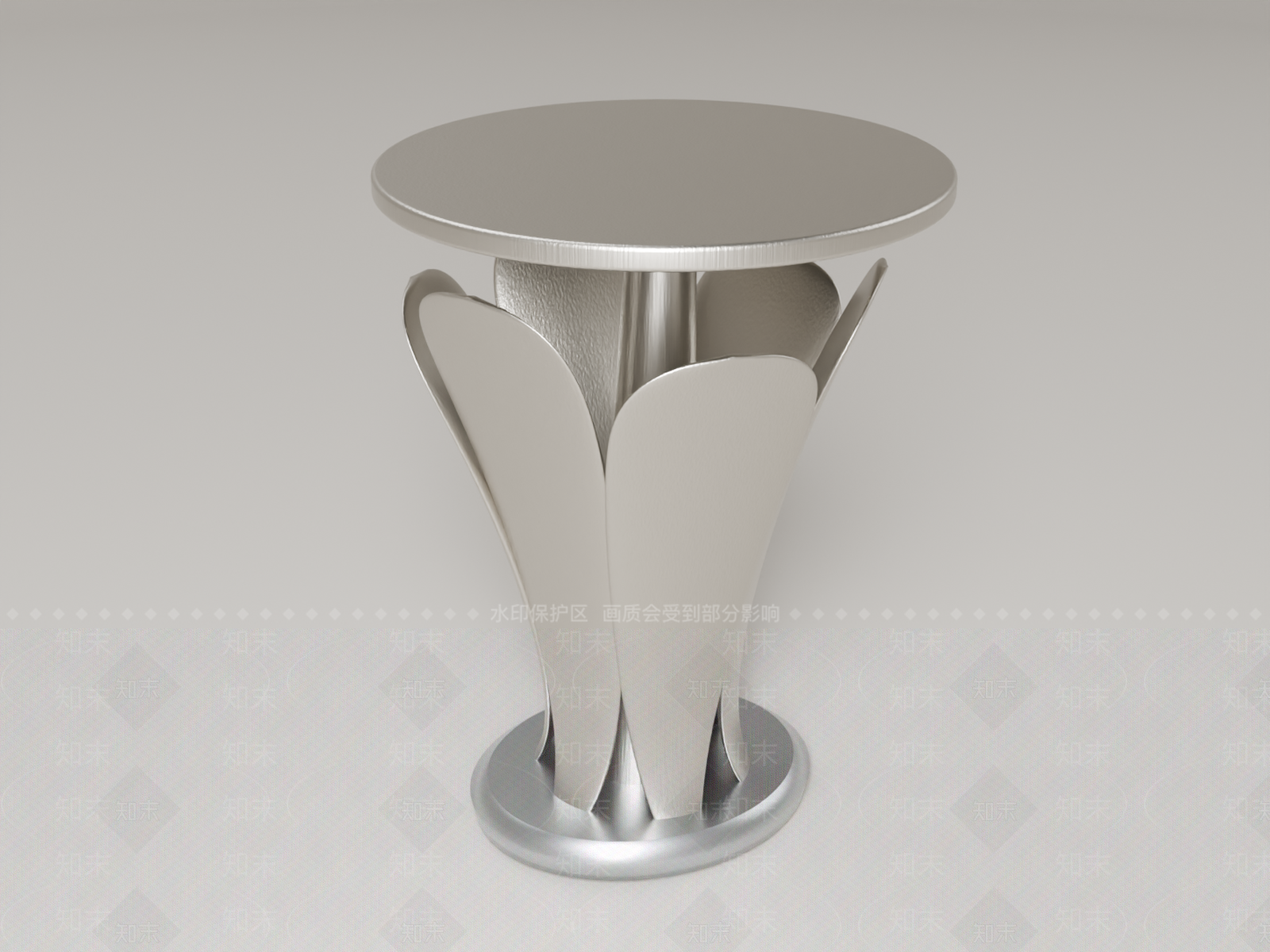 轻奢边几3D模型下载【ID:1234009709】