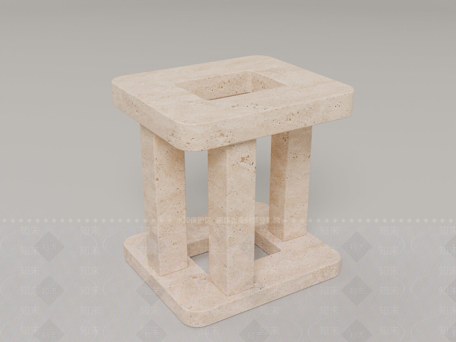 侘寂边几3D模型下载【ID:1234009900】