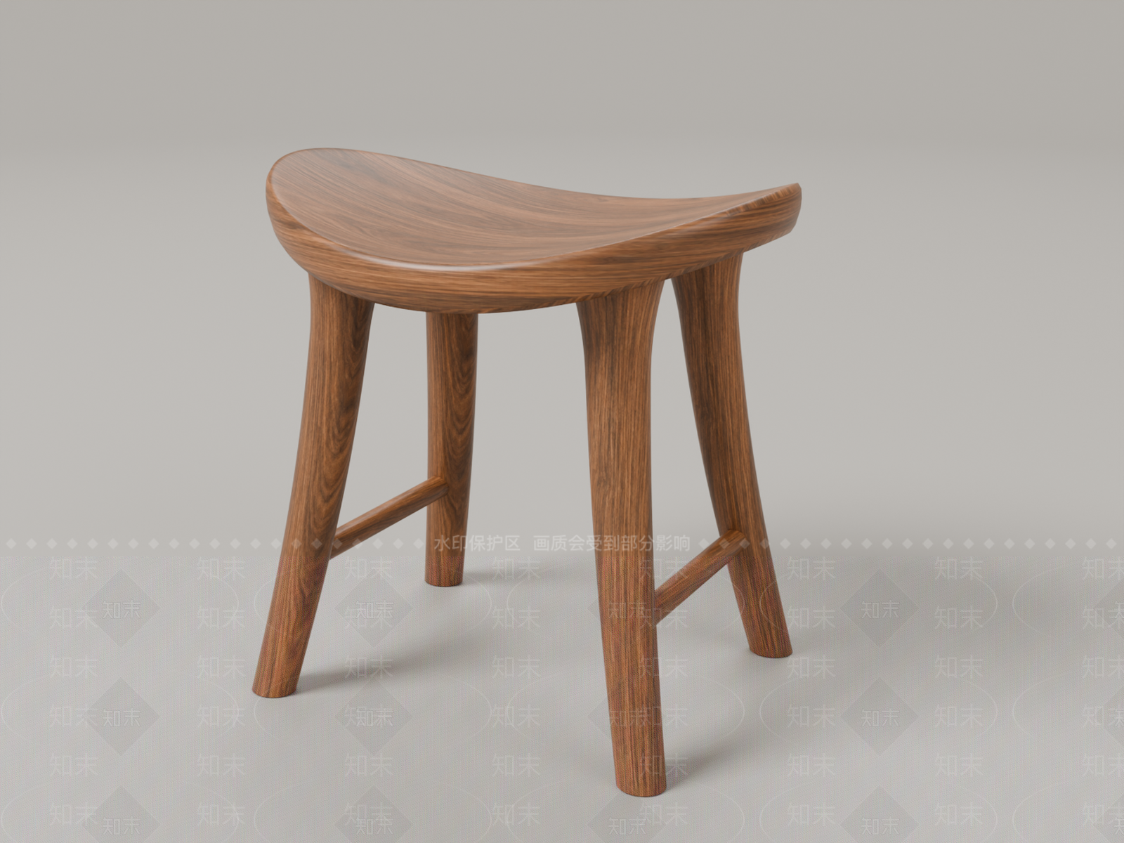 北欧其他凳子3D模型下载【ID:1234010409】