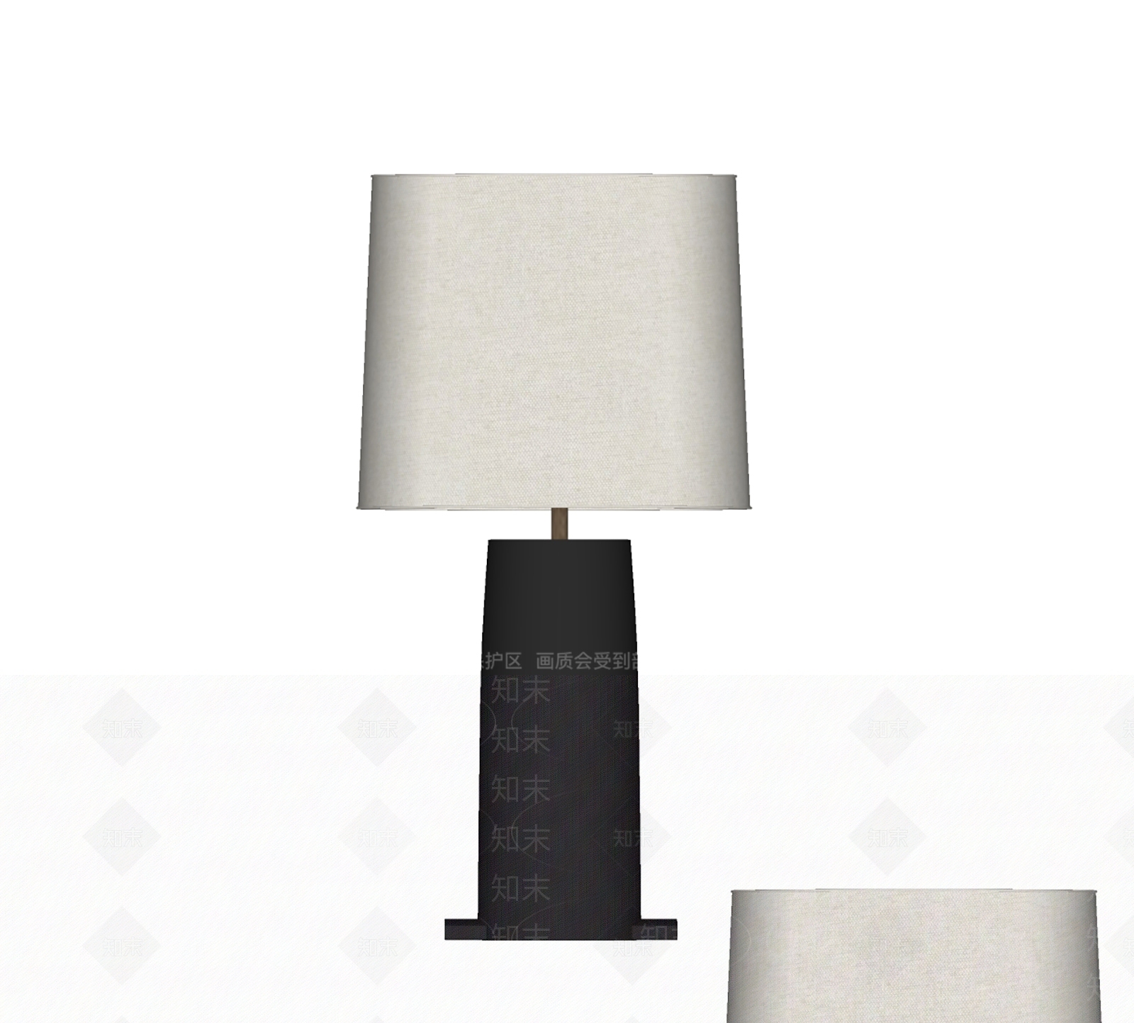 现代简约台灯SU模型下载【ID:1234010496】