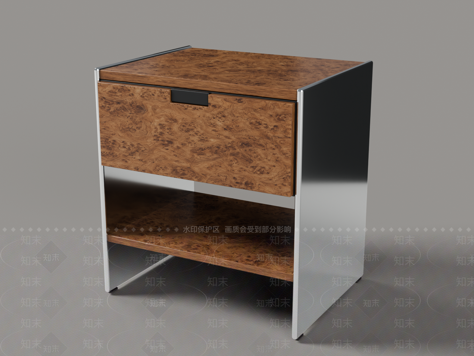 现代床头柜3D模型下载【ID:1234014136】