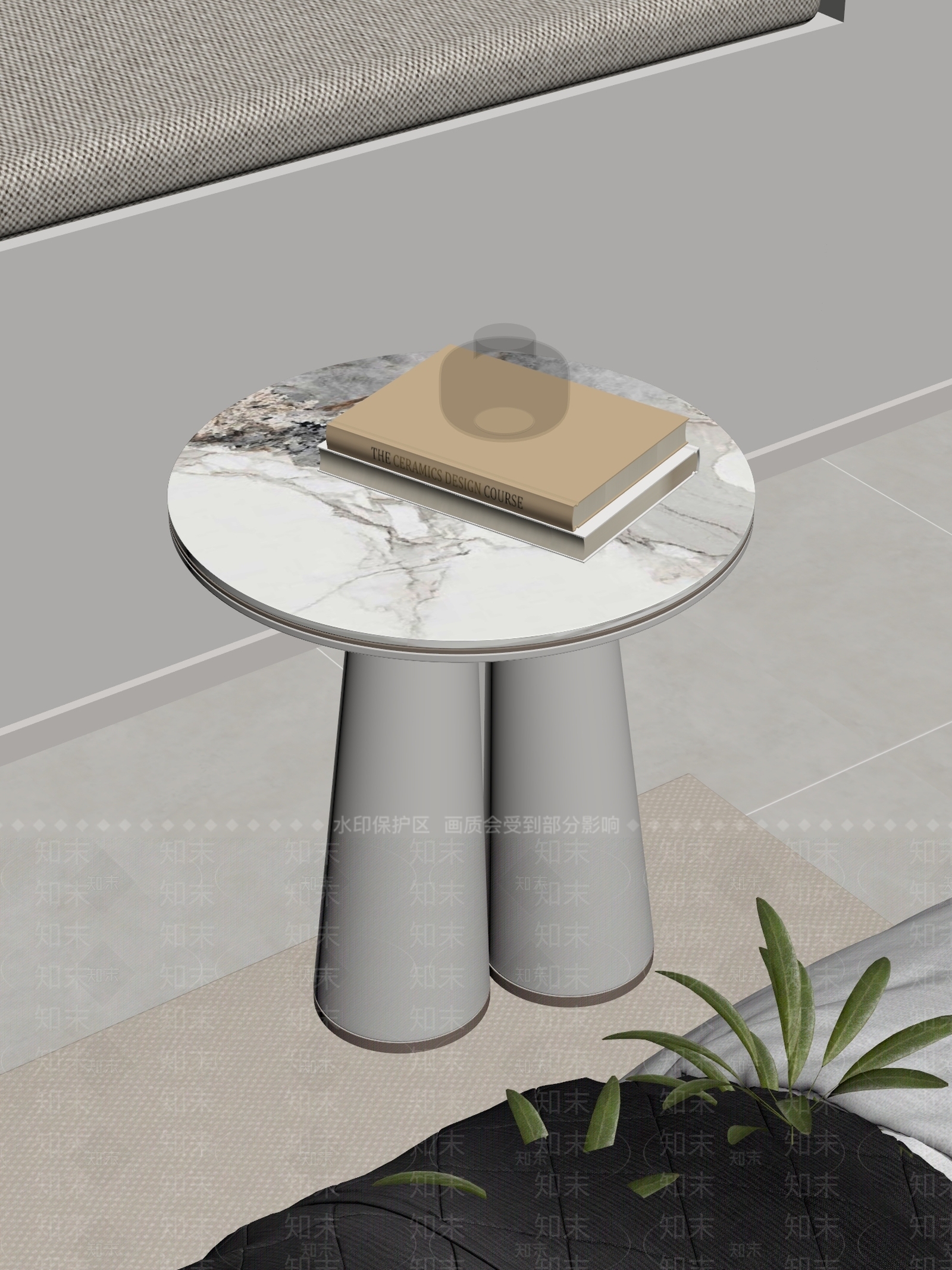 轻奢边几3D模型下载【ID:1234015116】