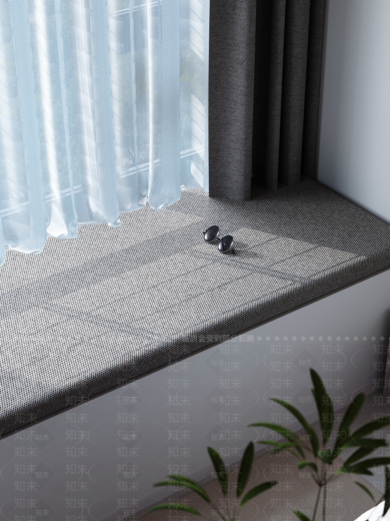现代简约坐垫3D模型下载【ID:1234016105】