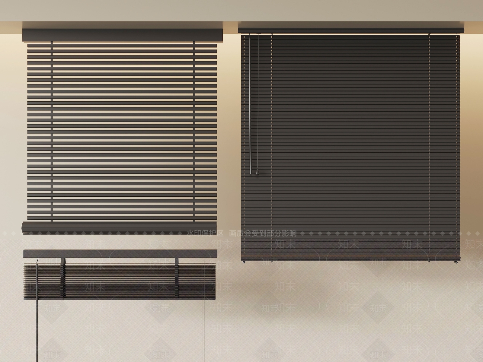 极简百叶窗SU模型下载【ID:1234016237】