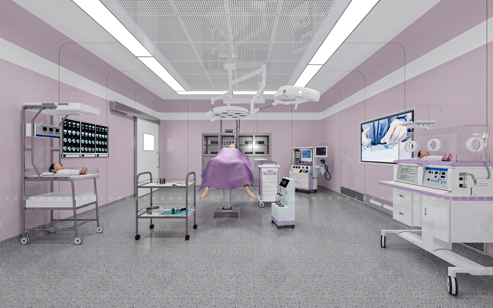 现代简约医院3D模型下载【ID:1234019516】
