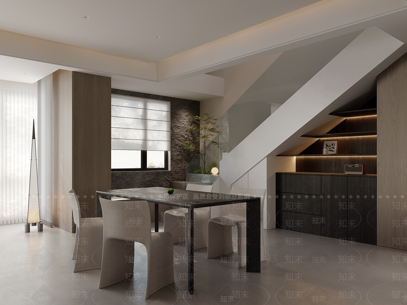 现代简约客餐厅3D模型下载【ID:1234021797】