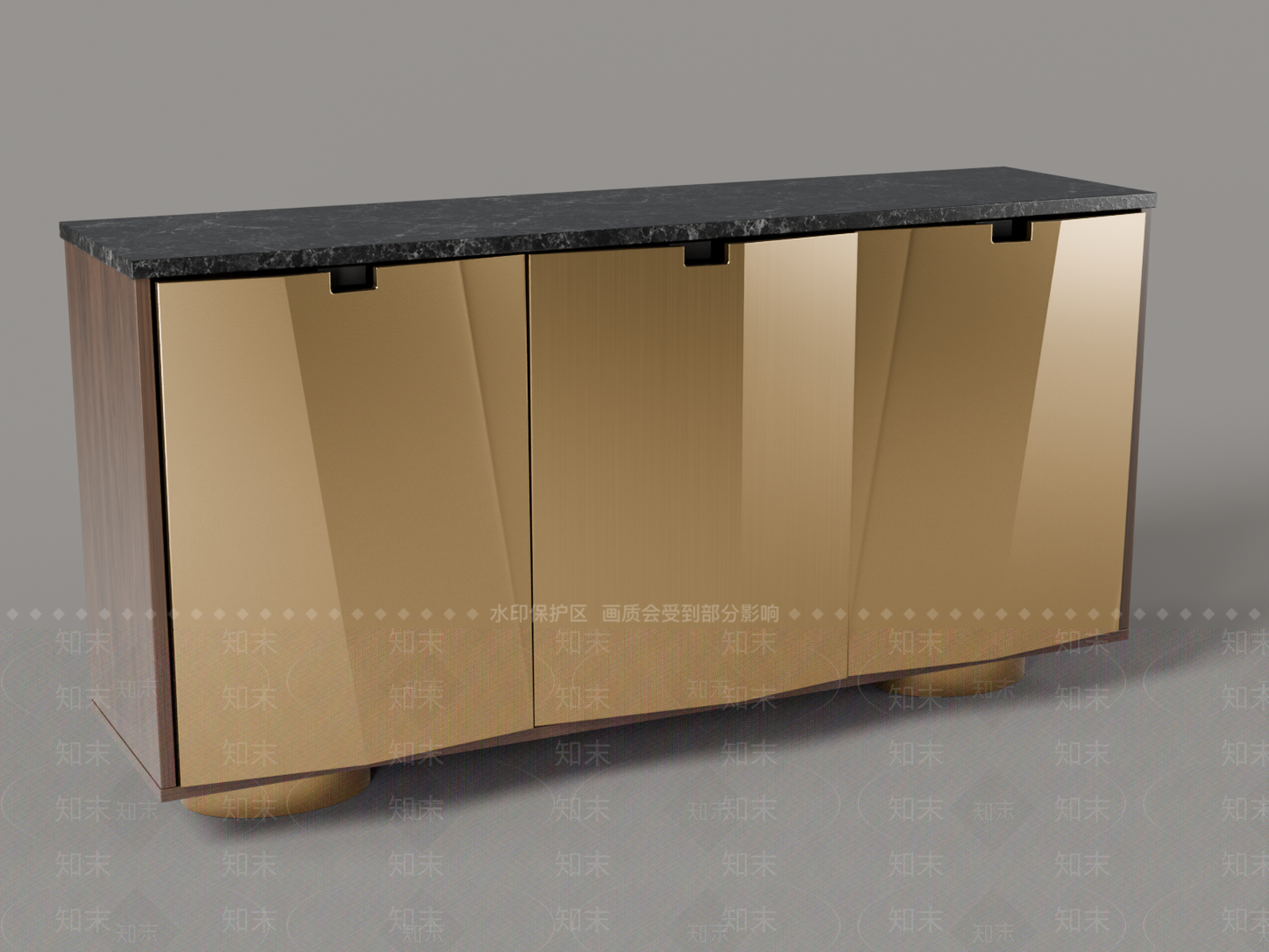 轻奢玄关柜3D模型下载【ID:1234023514】