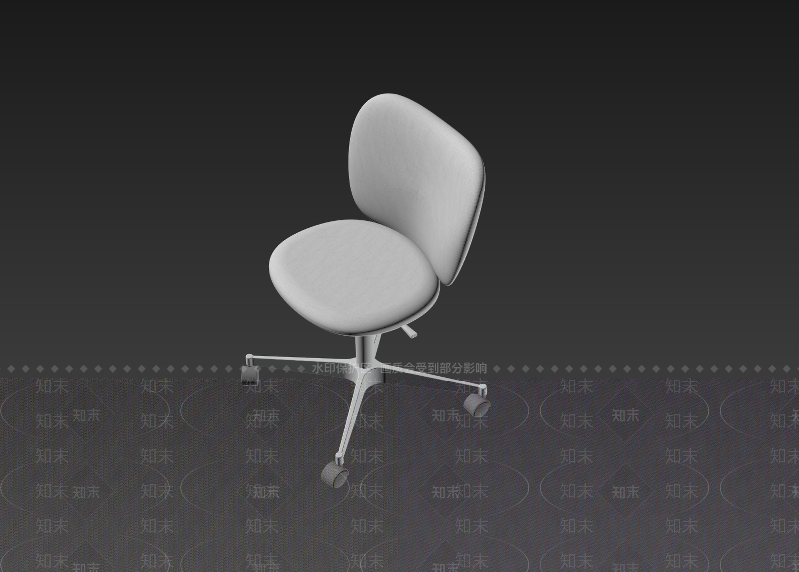 奶油风办公椅3D模型下载【ID:1234025609】