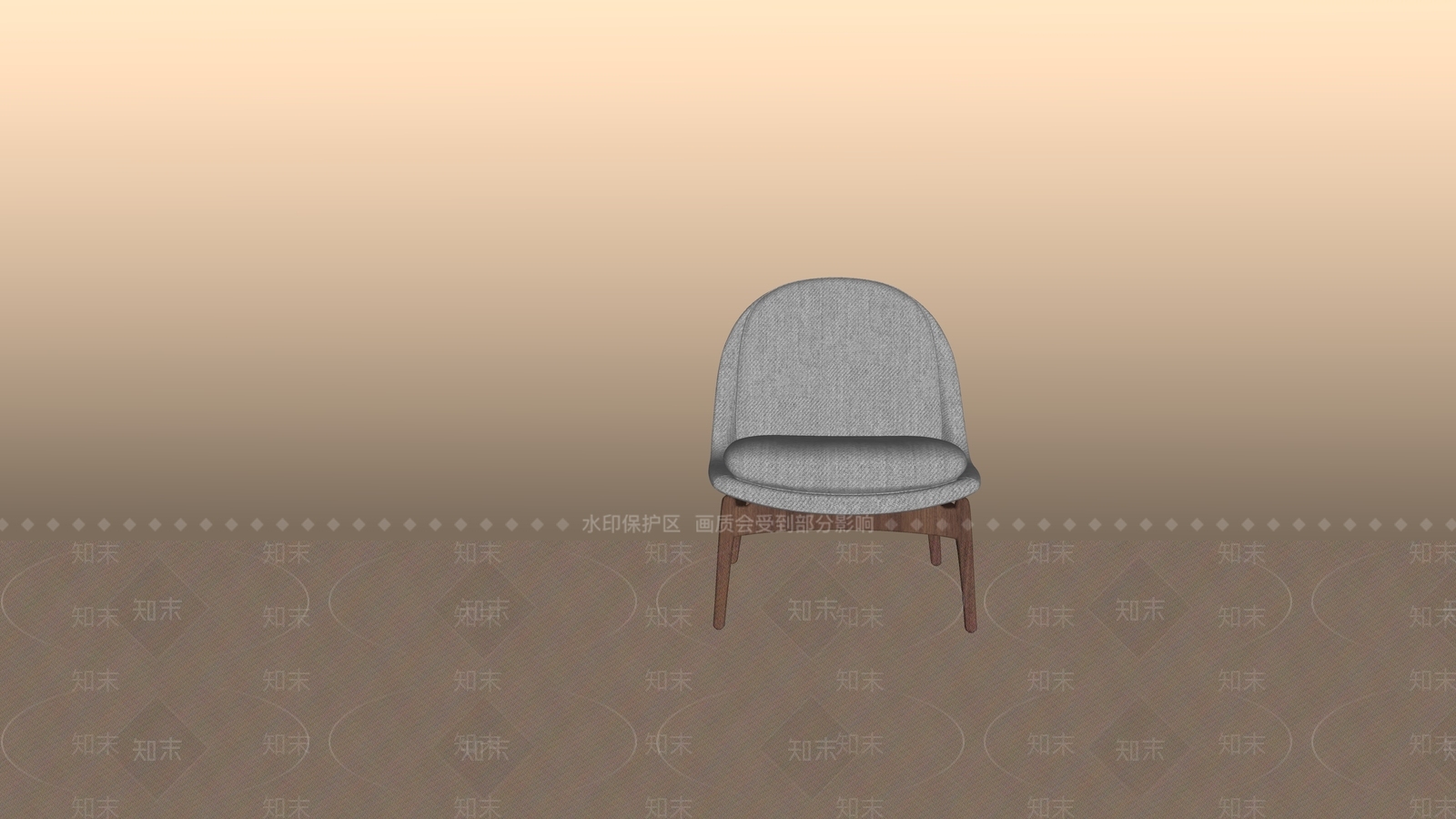 中古风休闲椅SU模型下载【ID:1234025774】