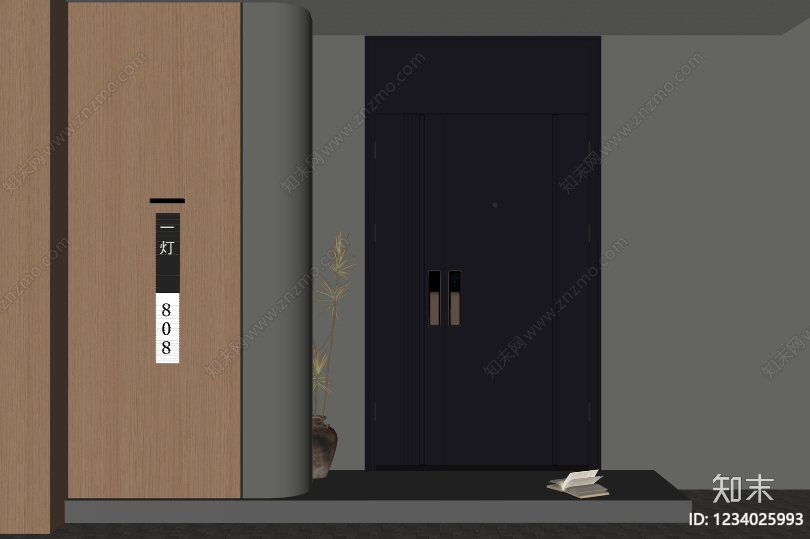 现代简约玄关SU模型下载【ID:1234025993】