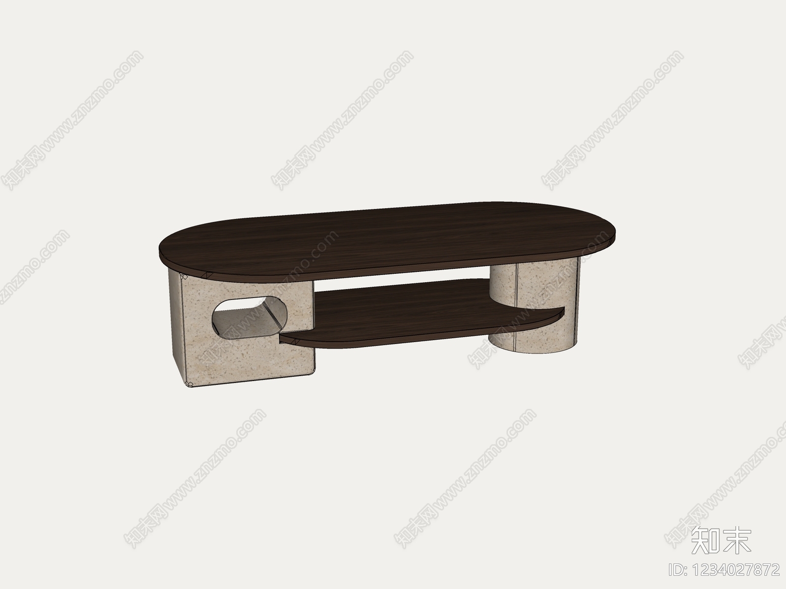 中古风茶几3D模型下载【ID:1234027872】