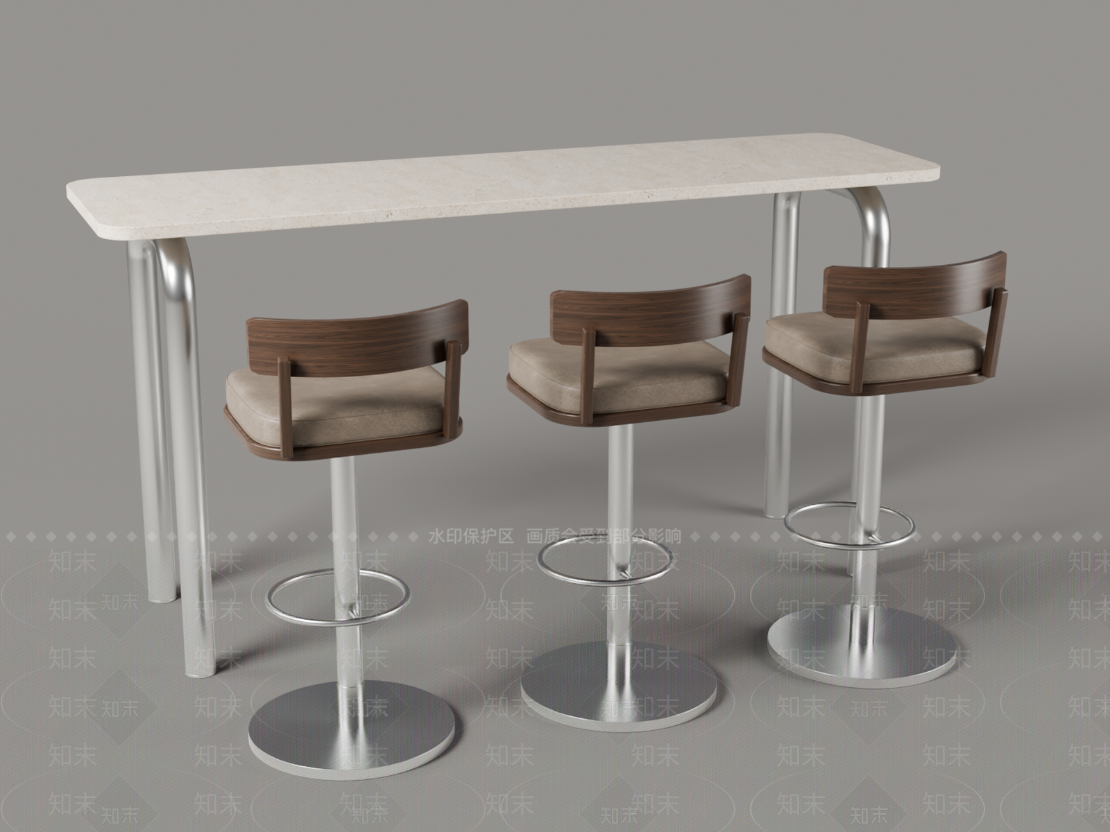 现代简约吧台3D模型下载【ID:1234027911】