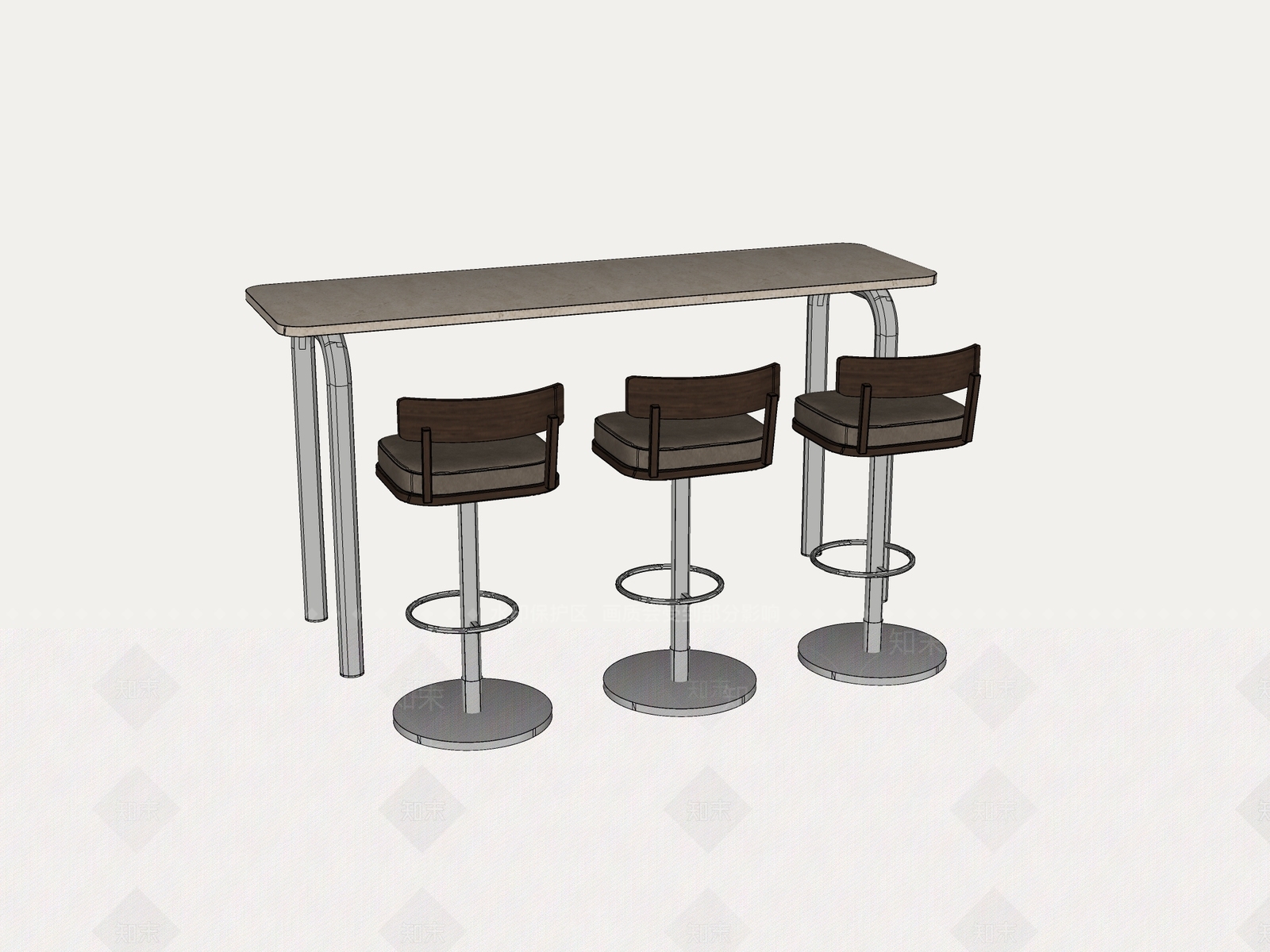 现代简约吧台3D模型下载【ID:1234027911】