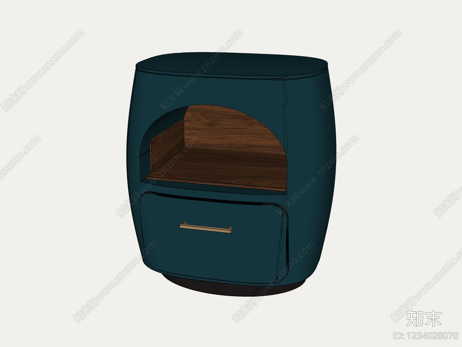 中古风床头柜3D模型下载【ID:1234028070】
