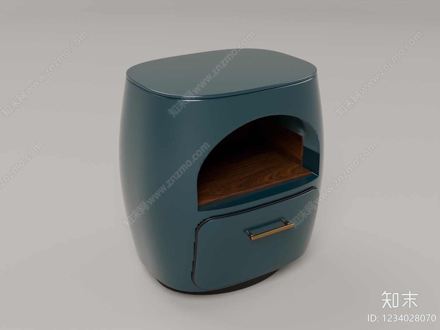 中古风床头柜3D模型下载【ID:1234028070】