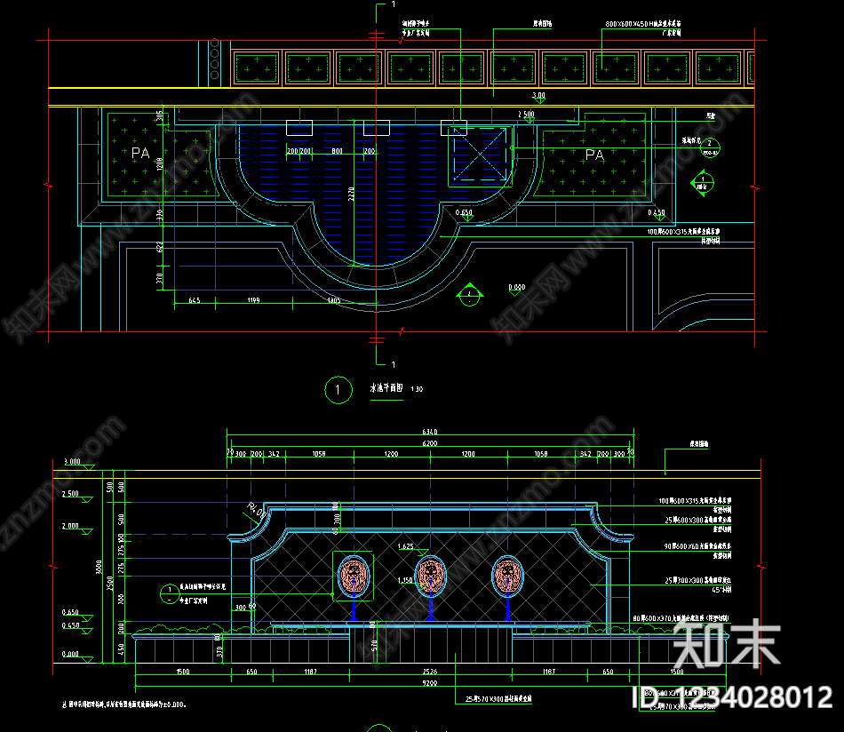 庭院cad施工图下载【ID:1234028012】