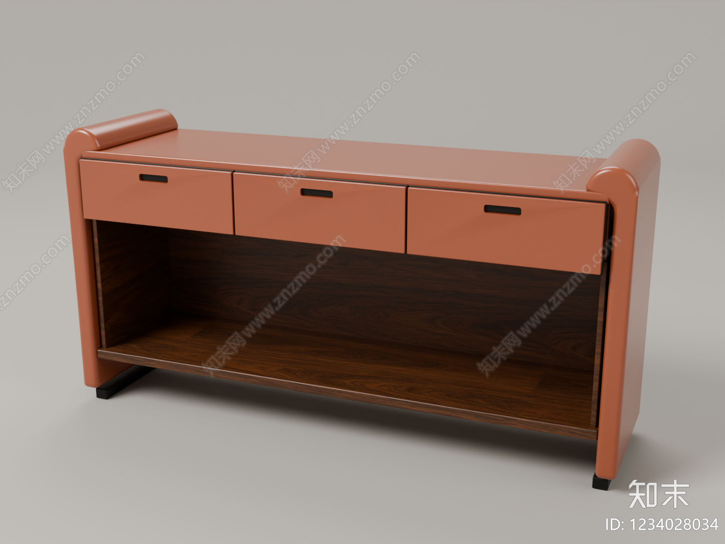 中古风玄关柜3D模型下载【ID:1234028034】