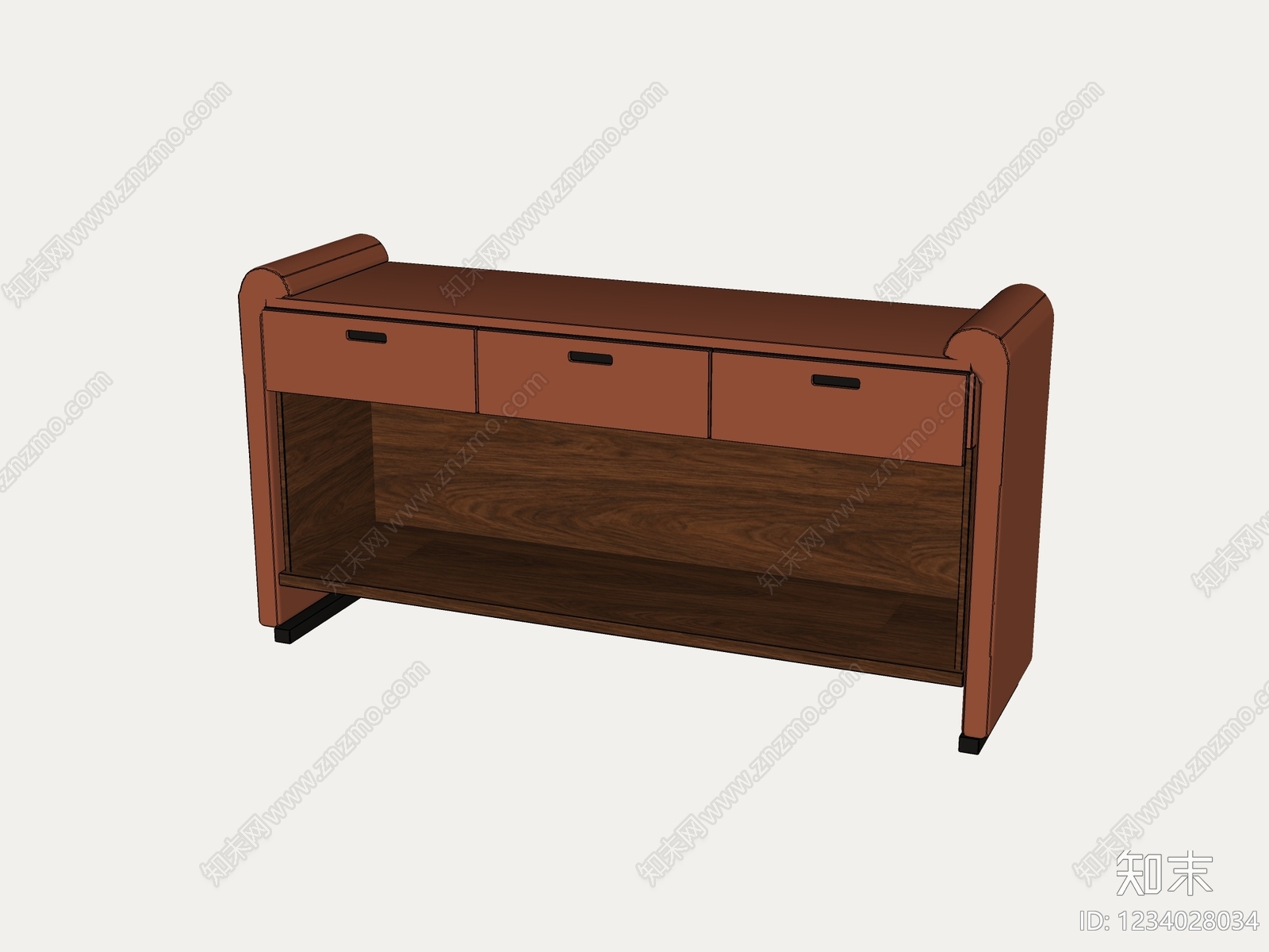中古风玄关柜3D模型下载【ID:1234028034】