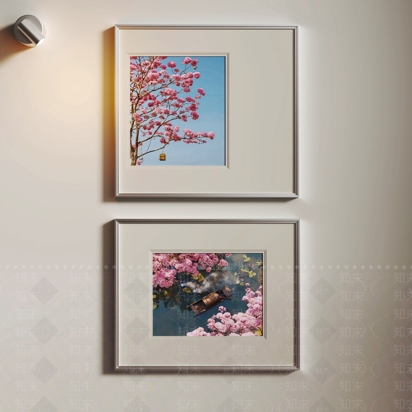 奶油风画框SU模型下载【ID:1234031042】