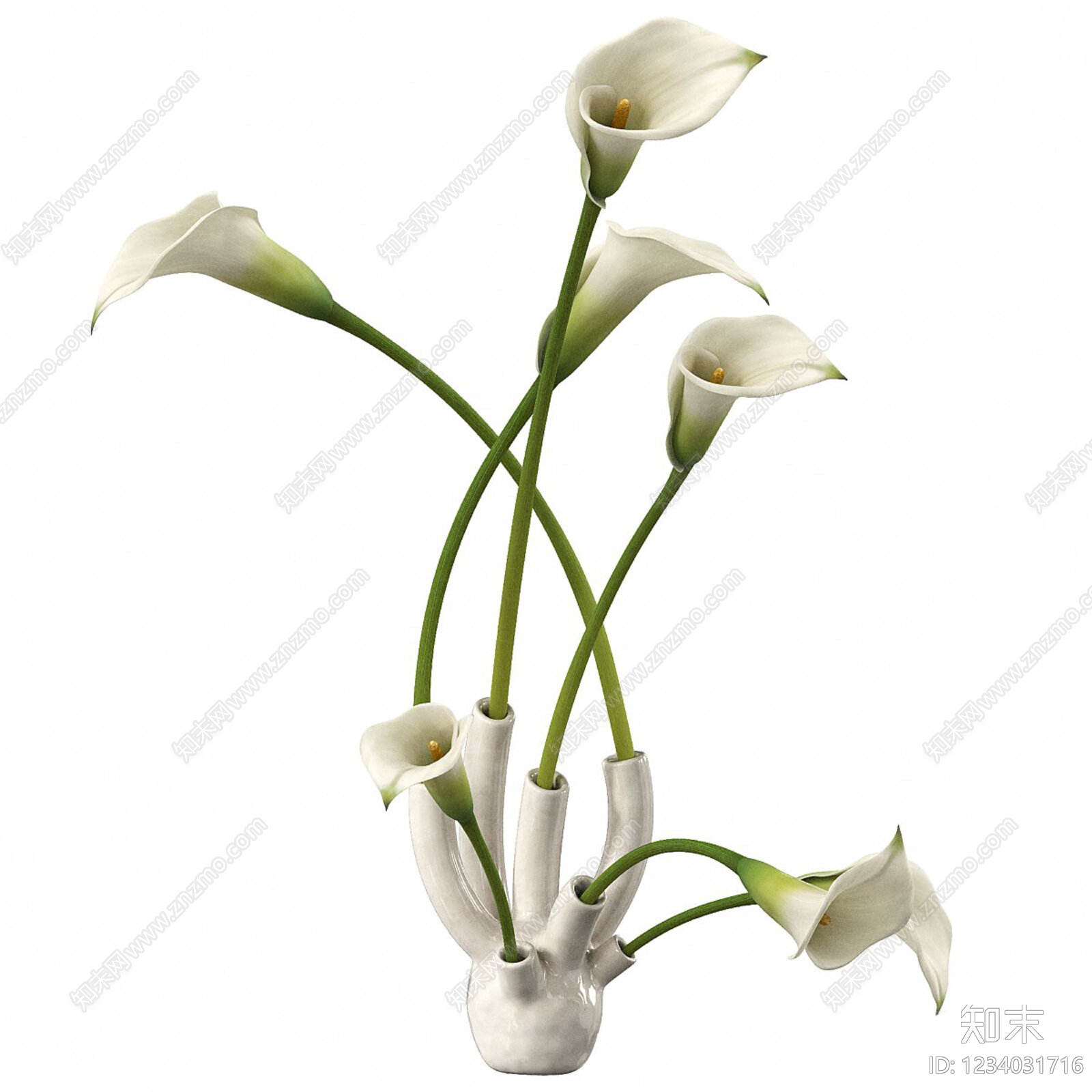极简花艺3D模型下载【ID:1234031716】