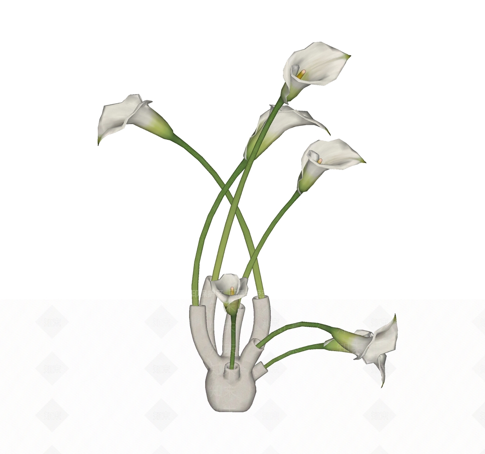 极简花艺SU模型下载【ID:1234031853】