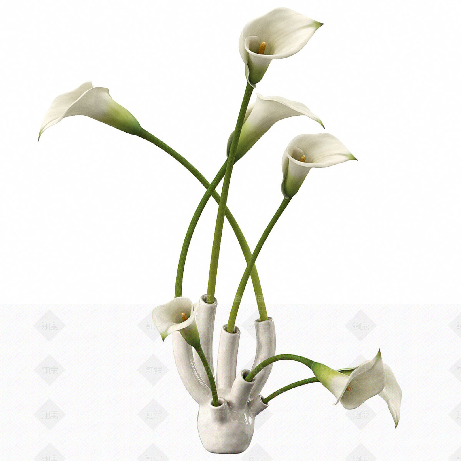 极简花艺SU模型下载【ID:1234031853】
