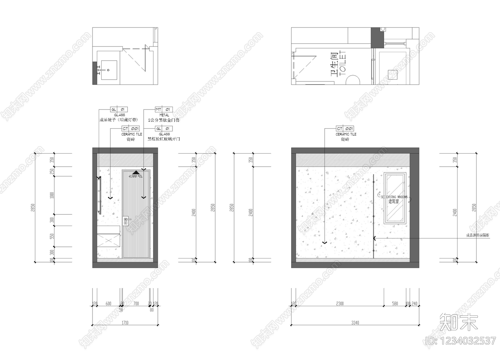 家装立面图cad施工图下载【ID:1234032537】