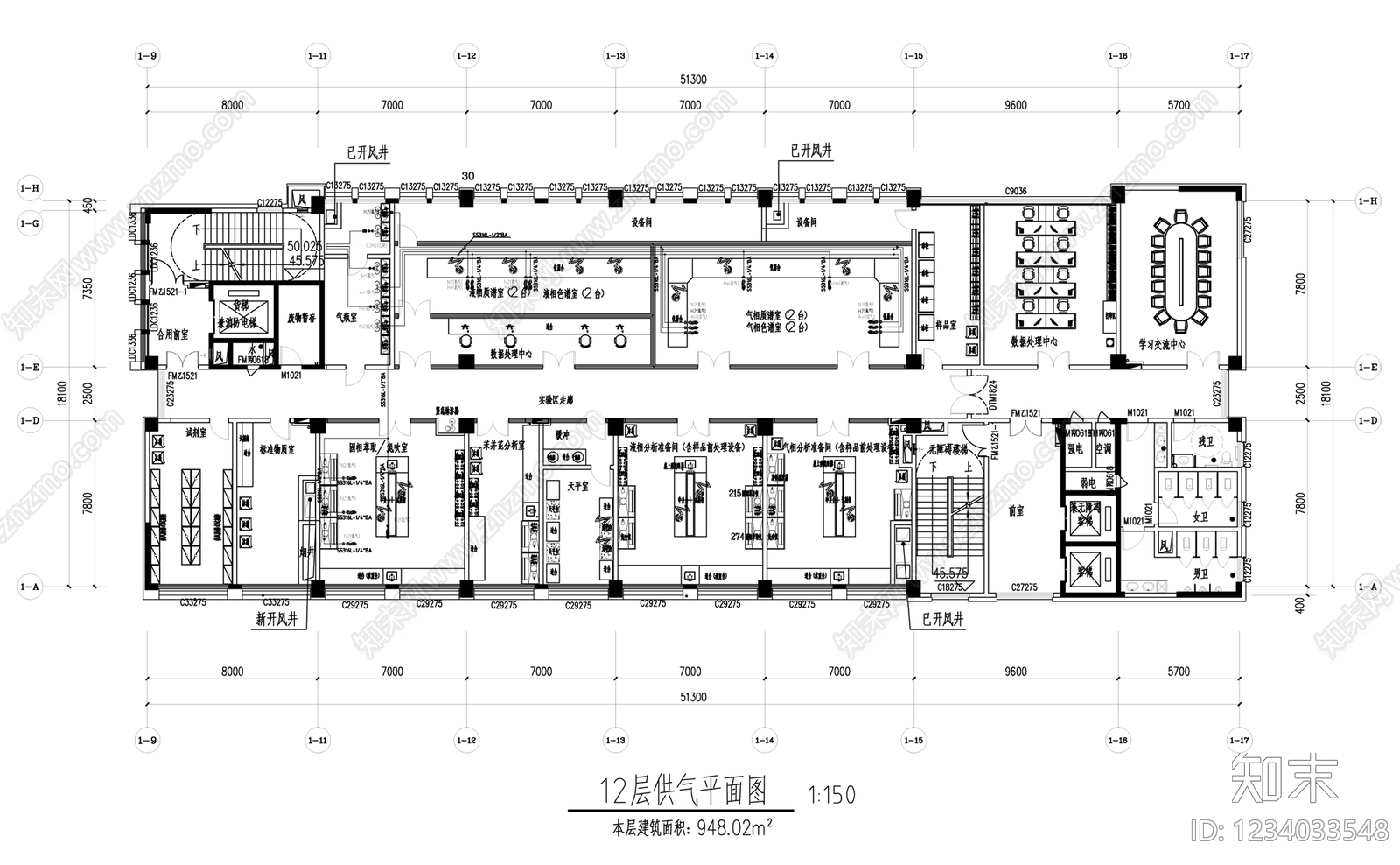实验室cad施工图下载【ID:1234033548】