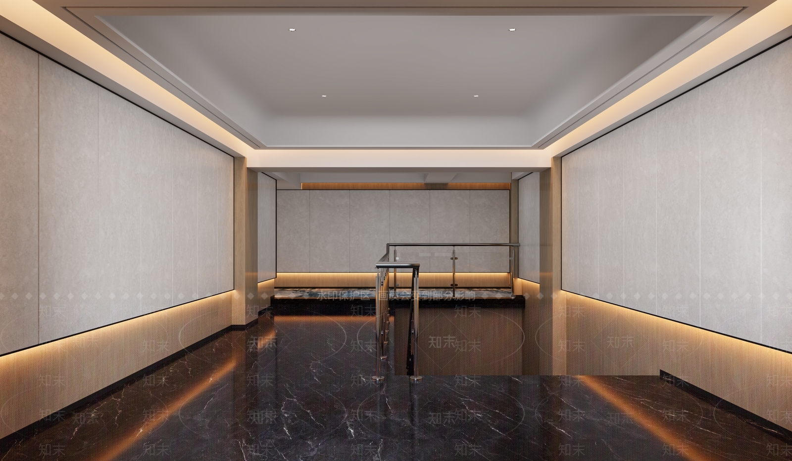 现代简约酒店走廊3D模型下载【ID:1234033710】