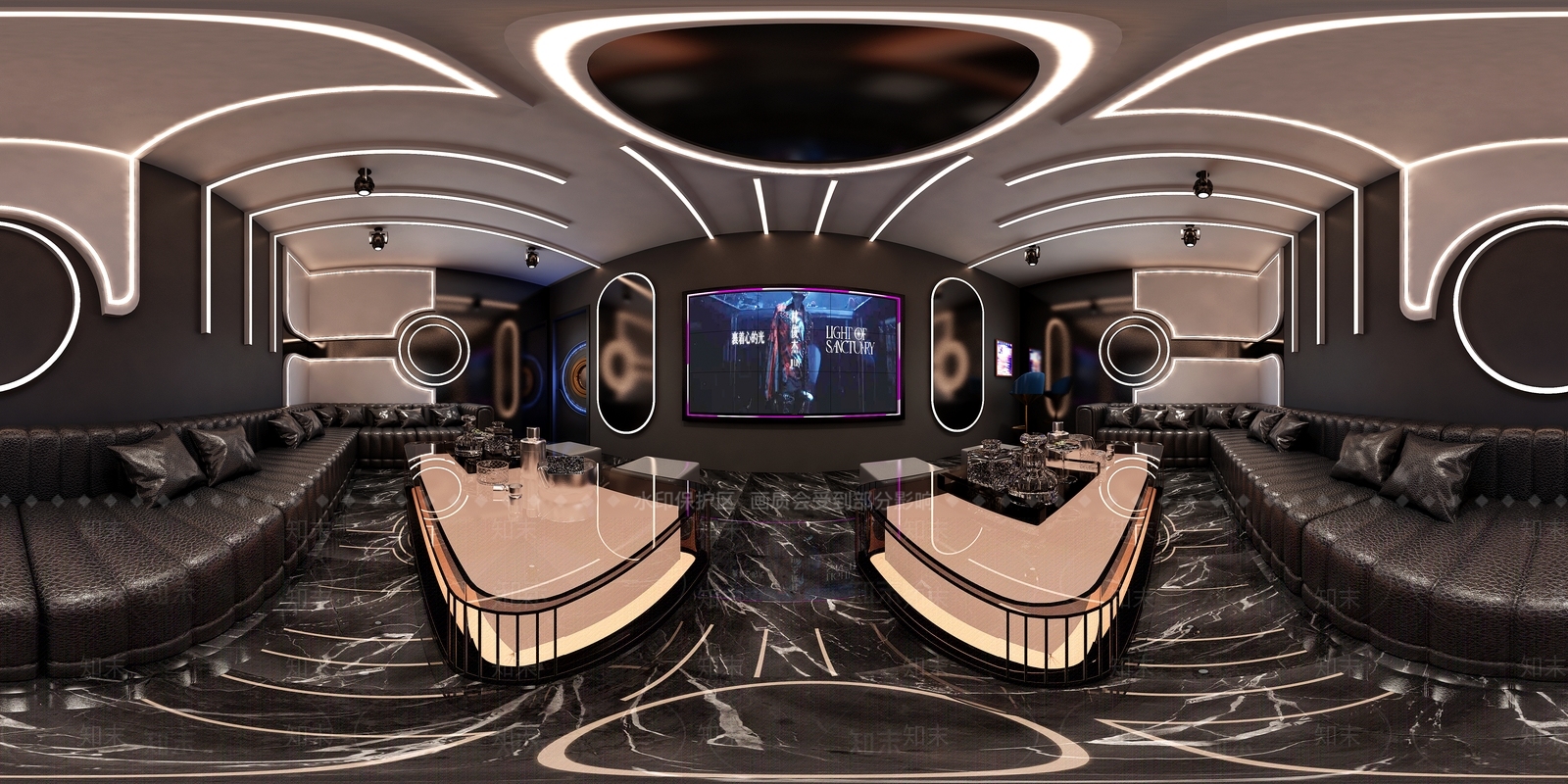 轻奢KTV3D模型下载【ID:1234040793】