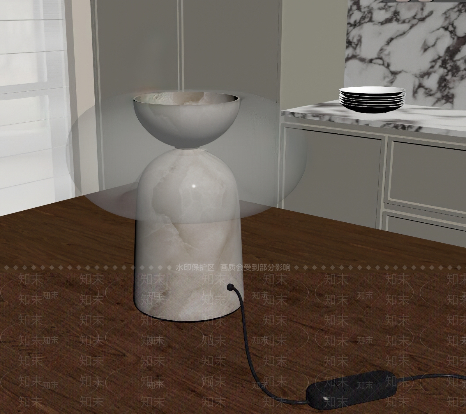 意式极简台灯3D模型下载【ID:1234041188】