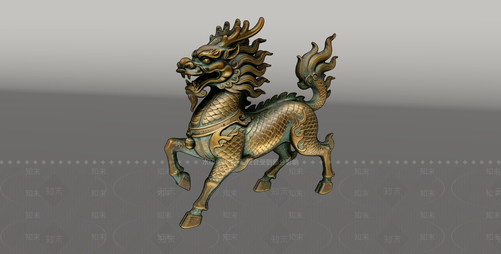 中式雕塑摆件SU模型下载【ID:1234041444】